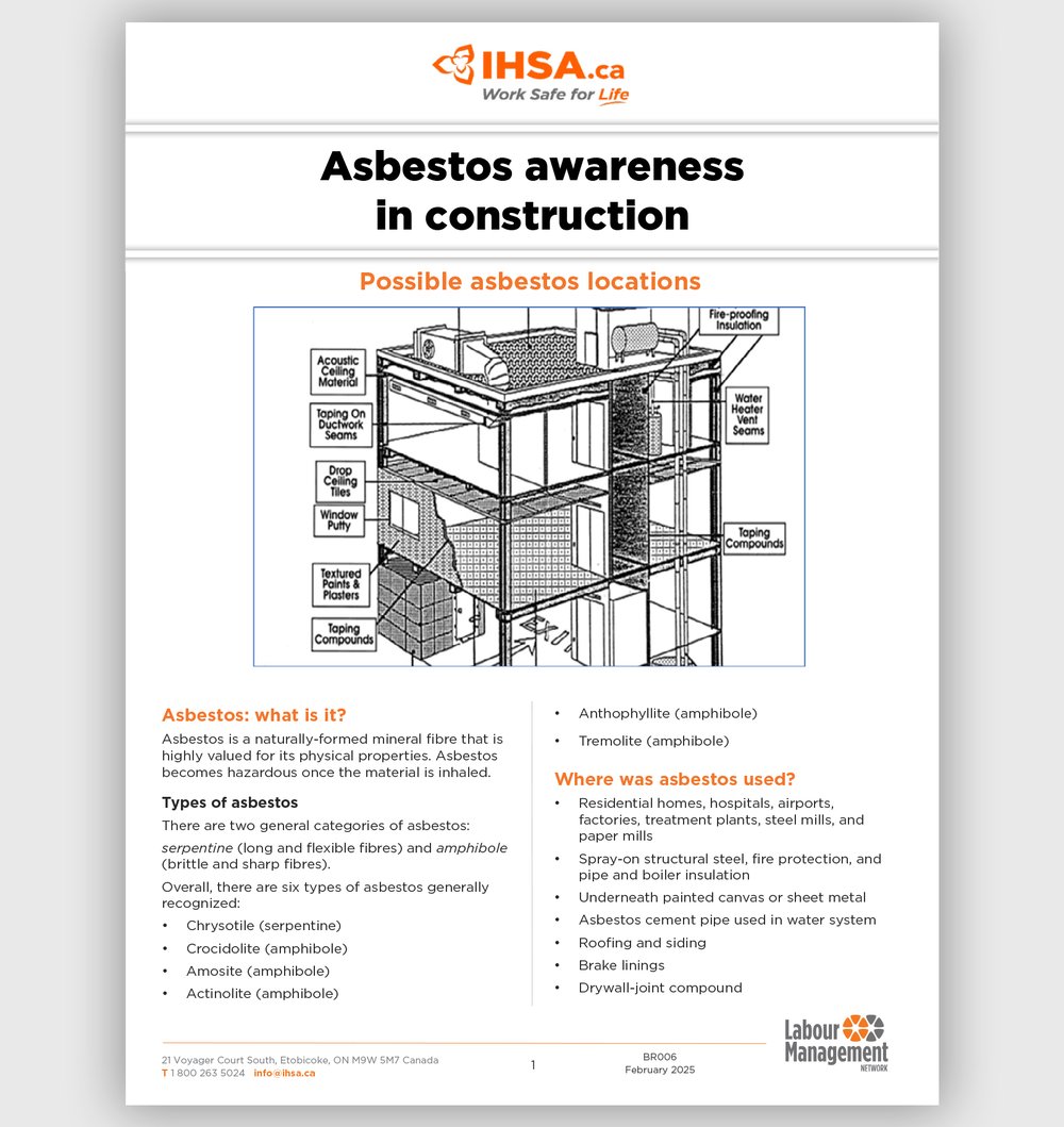 Asbestos awareness in construction